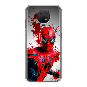 Силиконовый противоударный чехол на Nokia G10 с принтом Spiderman Человек паук Силиконовый противоударный чехол на Nokia G10 с принтом Spiderman Человек паук