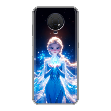 Силиконовый противоударный чехол на Nokia G10 с принтом Холодное сердце Frozen