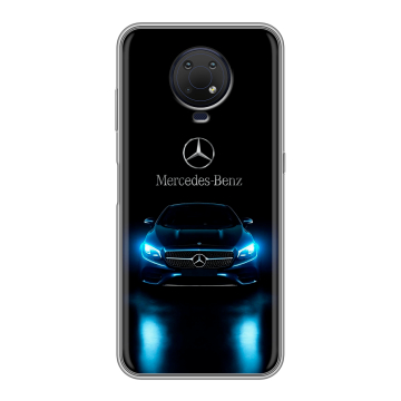 Силиконовый противоударный чехол на Nokia G10 с принтом Mercedes Мерседес