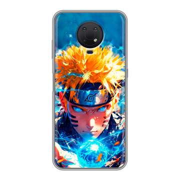 Силиконовый противоударный чехол на Nokia G10 с принтом Аниме Наруто Naruto