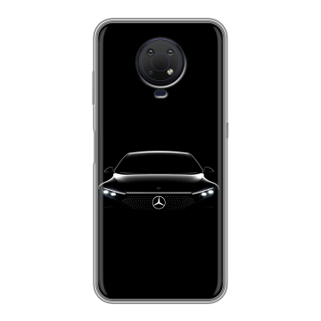 Силиконовый противоударный чехол на Nokia G10 с принтом Mercedes Мерседес Силиконовый противоударный чехол на Nokia G10 с принтом Mercedes Мерседес