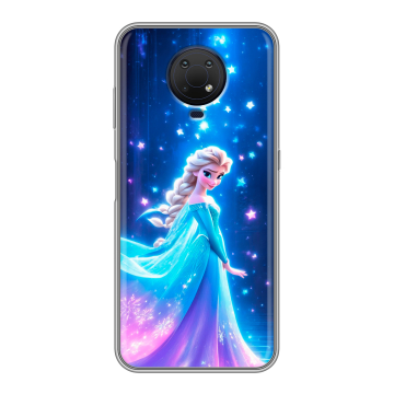 Силиконовый противоударный чехол на Nokia G10 с принтом Холодное сердце Frozen