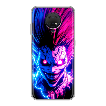 Силиконовый противоударный чехол на Nokia G10 с принтом Death note Тетрадь смерти Силиконовый противоударный чехол на Nokia G10 с принтом Death note Тетрадь смерти