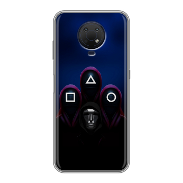 Силиконовый противоударный чехол на Nokia G10 с принтом Игра Кальмара Силиконовый противоударный чехол на Nokia G10 с принтом Игра Кальмара