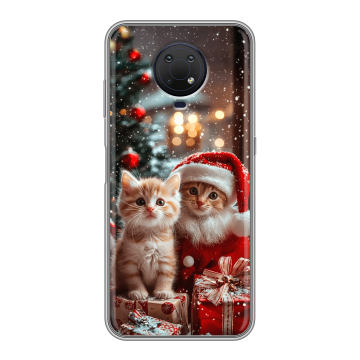 Силиконовый противоударный чехол на Nokia G10 с принтом Новый год Силиконовый противоударный чехол на Nokia G10 с принтом Новый год