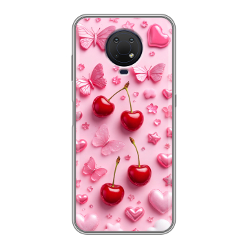 Силиконовый противоударный чехол на Nokia G10 с принтом для девочек