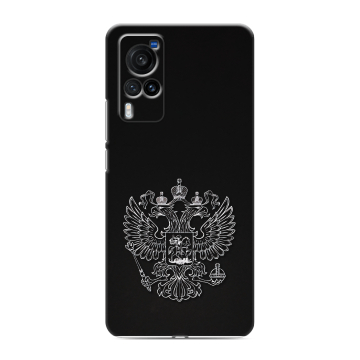 Силиконовый чехол на Vivo X60 Pro с принтом Герб России