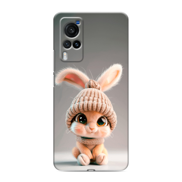 Силиконовый чехол на Vivo X60 Pro с принтом Кролик