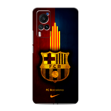 Силиконовый чехол на Vivo X60 Pro с принтом Барселона Barcelona
