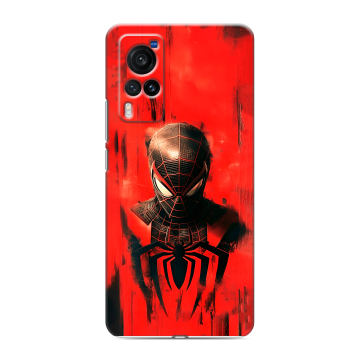 Силиконовый чехол на Vivo X60 Pro с принтом человек паук spiderman
