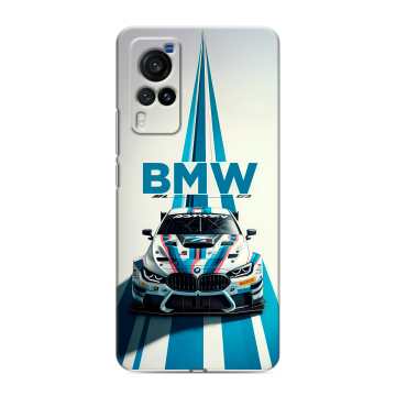Силиконовый чехол на Vivo X60 Pro с принтом БМВ BMW