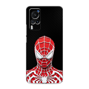 Силиконовый чехол на Vivo X60 Pro с принтом человек паук spiderman