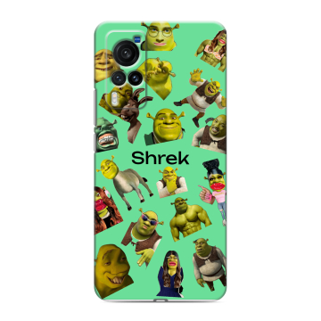 Силиконовый чехол на Vivo X60 Pro с принтом Шрек Shrek