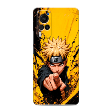 Силиконовый чехол на Vivo X60 Pro с принтом Naruto Наруто