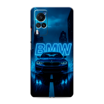 Силиконовый чехол на Vivo X60 Pro с принтом BMW БМВ