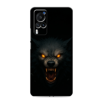 Силиконовый чехол на Vivo X60 Pro с принтом Волк