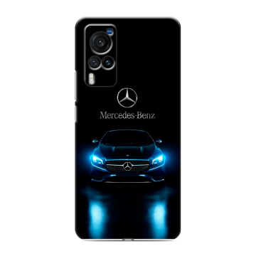 Силиконовый чехол на Vivo X60 Pro с принтом Mercedes Мерседес