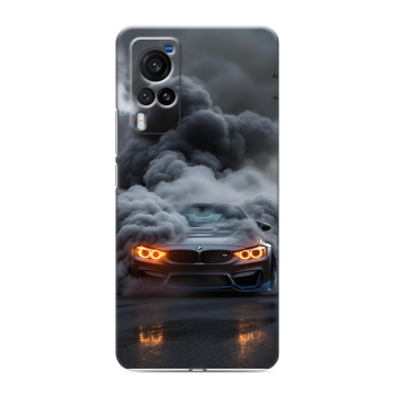 Силиконовый чехол на Vivo X60 Pro с принтом BMW БМВ