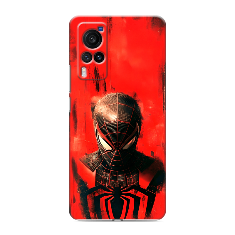Силиконовый чехол на Vivo X60 Pro с принтом человек паук spiderman Силиконовый чехол на Vivo X60 Pro с принтом человек паук spiderman