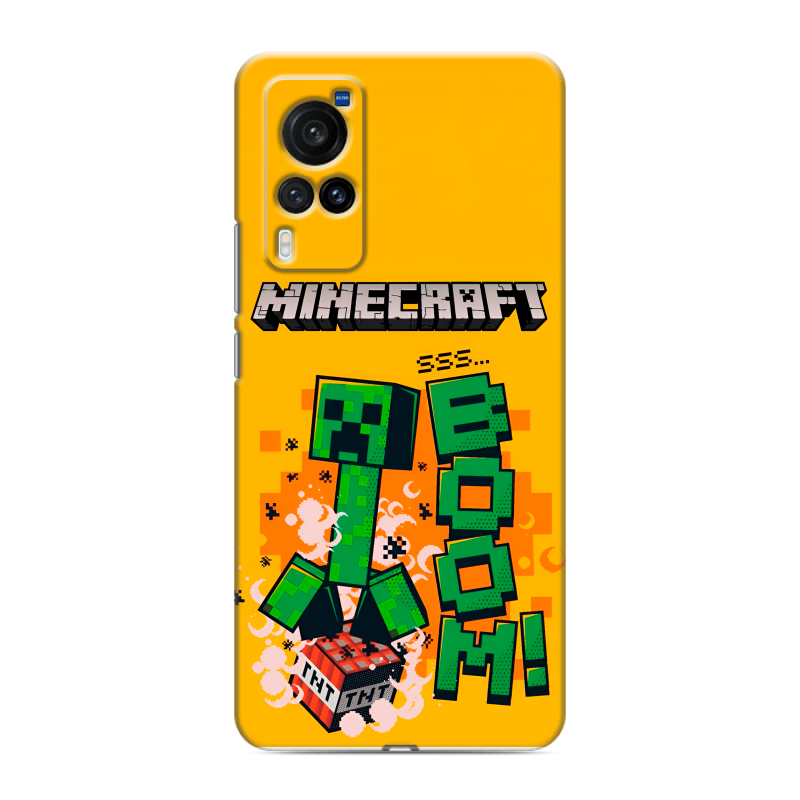 Силиконовый чехол на Vivo X60 Pro с принтом Майнкрафт Minecraft Силиконовый чехол на Vivo X60 Pro с принтом Майнкрафт Minecraft