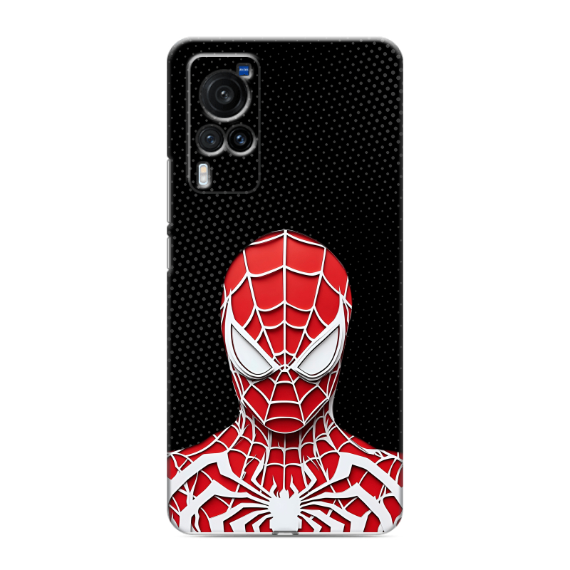 Силиконовый противоударный чехол на Vivo X60 Pro с принтом человек паук spiderman Силиконовый противоударный чехол на Vivo X60 Pro с принтом человек паук spiderman