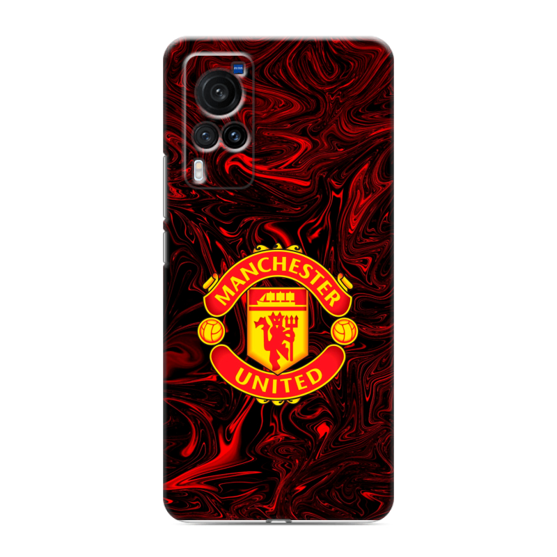 Пластиковый чехол на Vivo X60 Pro с принтом Manchester United Пластиковый чехол на Vivo X60 Pro с принтом Manchester United