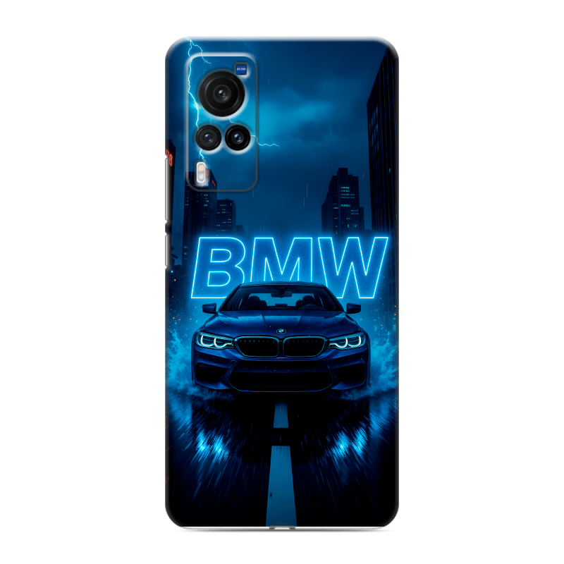 Силиконовый противоударный чехол на Vivo X60 Pro с принтом BMW БМВ Силиконовый противоударный чехол на Vivo X60 Pro с принтом BMW БМВ