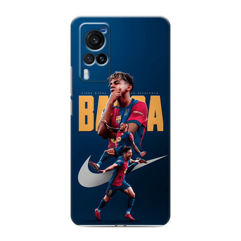 Пластиковый чехол на Vivo X60 Pro с принтом Барселона Barca Yamal Пластиковый чехол на Vivo X60 Pro с принтом Барселона Barca Yamal