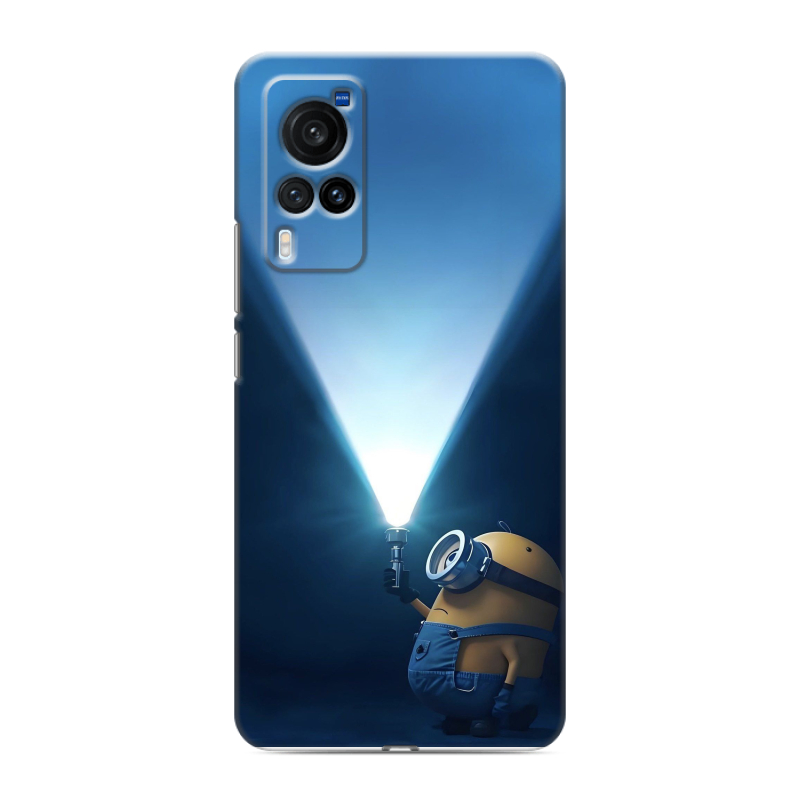 Силиконовый чехол на Vivo X60 Pro с принтом Миньоны Силиконовый чехол на Vivo X60 Pro с принтом Миньоны