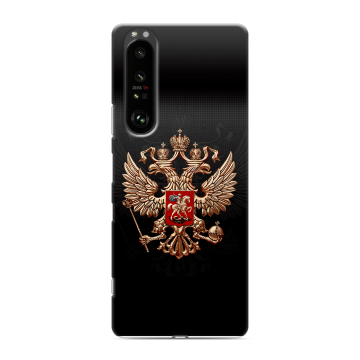 Силиконовый чехол на Sony Xperia 1 III с принтом Герб России Силиконовый чехол на Sony Xperia 1 III с принтом Герб России