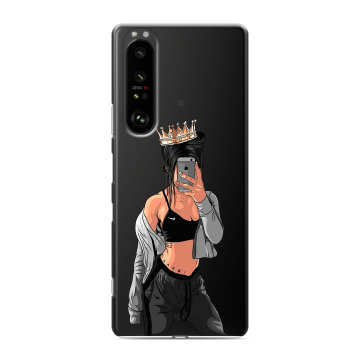 Силиконовый чехол на Sony Xperia 1 III с принтом Женские принты Силиконовый чехол на Sony Xperia 1 III с принтом Женские принты
