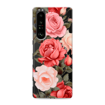 Силиконовый чехол на Sony Xperia 1 III с принтом Розы Силиконовый чехол на Sony Xperia 1 III с принтом Розы