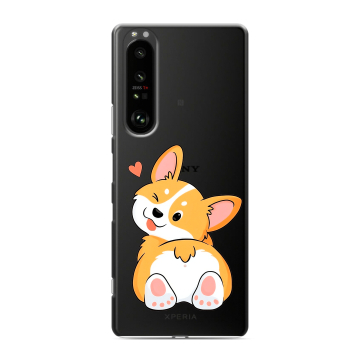 Силиконовый чехол на Sony Xperia 1 III с принтом Корги Силиконовый чехол на Sony Xperia 1 III с принтом Корги