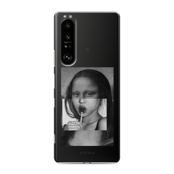Силиконовый чехол на Sony Xperia 1 III с принтом Мона Лиза Силиконовый чехол на Sony Xperia 1 III с принтом Мона Лиза