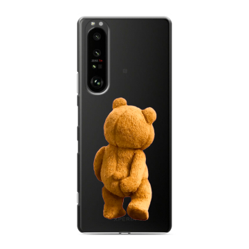 Силиконовый чехол на Sony Xperia 1 III с принтом Медведь Силиконовый чехол на Sony Xperia 1 III с принтом Медведь