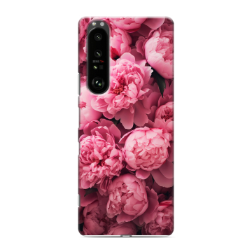 Силиконовый чехол на Sony Xperia 1 III с принтом цветы пионы Силиконовый чехол на Sony Xperia 1 III с принтом цветы пионы
