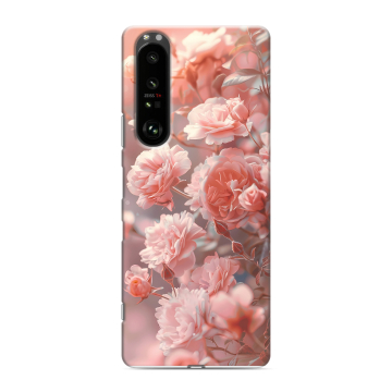 Силиконовый чехол на Sony Xperia 1 III с принтом Розовые розы Силиконовый чехол на Sony Xperia 1 III с принтом Розовые розы