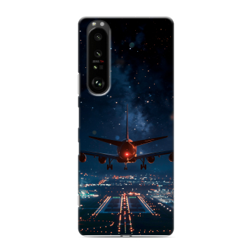 Силиконовый чехол на Sony Xperia 1 III с принтом самолет Силиконовый чехол на Sony Xperia 1 III с принтом самолет