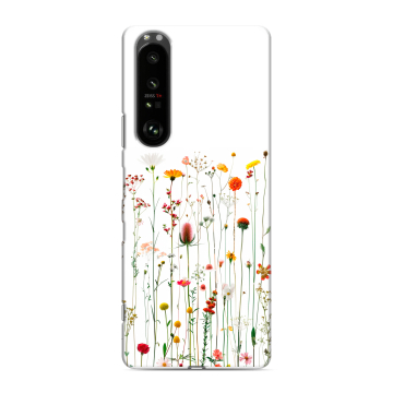 Силиконовый чехол на Sony Xperia 1 III с принтом цветы Силиконовый чехол на Sony Xperia 1 III с принтом цветы