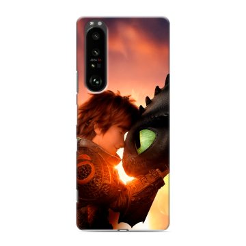 Силиконовый чехол на Sony Xperia 1 III с принтом Как приручить дракона Силиконовый чехол на Sony Xperia 1 III с принтом Как приручить дракона