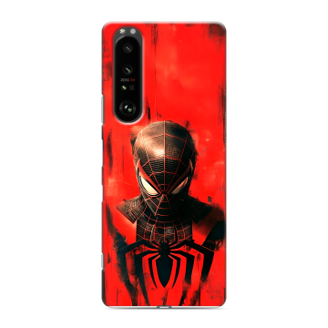 Силиконовый чехол на Sony Xperia 1 III с принтом человек паук spiderman Силиконовый чехол на Sony Xperia 1 III с принтом человек паук spiderman