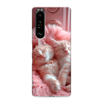Силиконовый чехол на Sony Xperia 1 III с принтом котята котики Силиконовый чехол на Sony Xperia 1 III с принтом котята котики