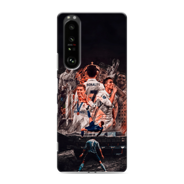 Силиконовый чехол на Sony Xperia 1 III с принтом Реал Роналдо Real Ronaldo