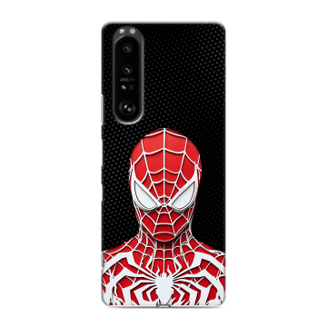 Силиконовый чехол на Sony Xperia 1 III с принтом человек паук spiderman Силиконовый чехол на Sony Xperia 1 III с принтом человек паук spiderman