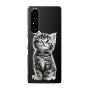 Силиконовый чехол на Sony Xperia 1 III с принтом Котенок Силиконовый чехол на Sony Xperia 1 III с принтом Котенок