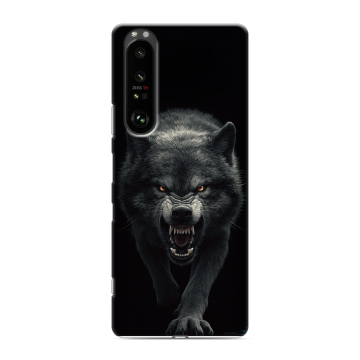 Силиконовый чехол на Sony Xperia 1 III с принтом Волк Силиконовый чехол на Sony Xperia 1 III с принтом Волк