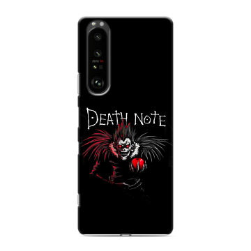 Силиконовый чехол на Sony Xperia 1 III с принтом Death note Тетрадь смерти Силиконовый чехол на Sony Xperia 1 III с принтом Death note Тетрадь смерти