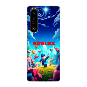 Силиконовый чехол на Sony Xperia 1 III с принтом Roblox Роблокс Силиконовый чехол на Sony Xperia 1 III с принтом Roblox Роблокс