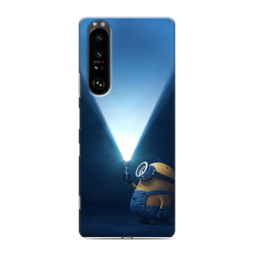 Силиконовый чехол на Sony Xperia 1 III с принтом Миньоны Силиконовый чехол на Sony Xperia 1 III с принтом Миньоны