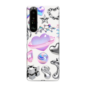 Силиконовый чехол на Sony Xperia 1 III с принтом Y2K Силиконовый чехол на Sony Xperia 1 III с принтом Y2K